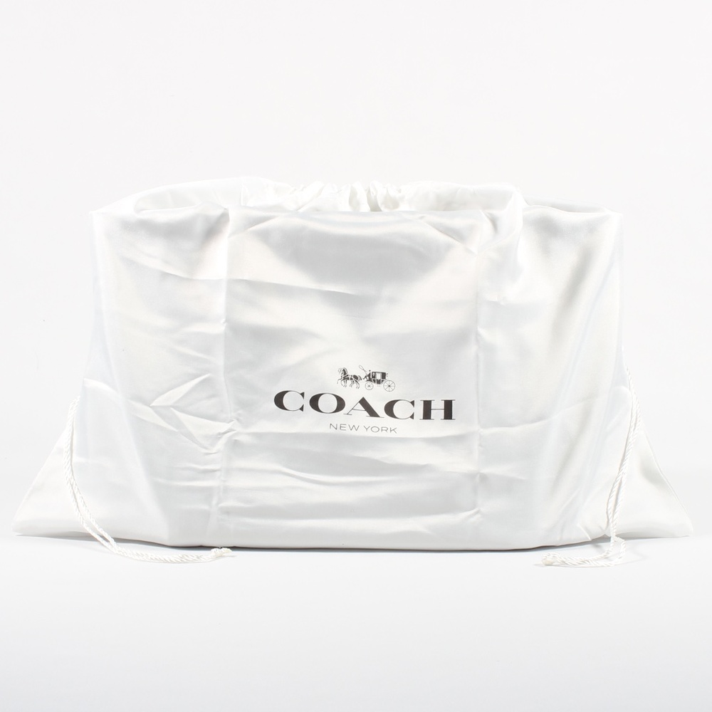 Coach Chain Shoulder Bag Black Leather Tote NEW - Picture 9 of 9